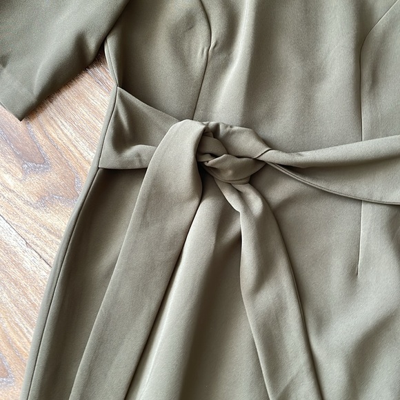 Toccin NY Tie Waist Mock Neck Sheath Dress - Picture 4 of 13